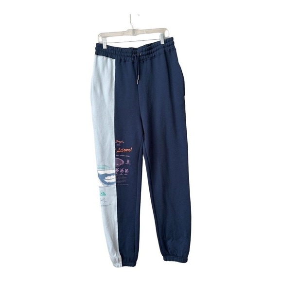 Jungles Other - Jungles‎ Endless Leisure Men’s Sweatpants Size XL Blue Graphic Print